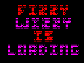 Fizzy Wizzy title screen for ZX Spectrum